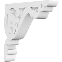 Ekena Millwork - BKTPAMB - Amber Architectural Grade PVC Gingerbread Bracket