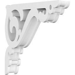 Ekena Millwork - BKTPAMB - Amber Architectural Grade PVC Gingerbread Bracket