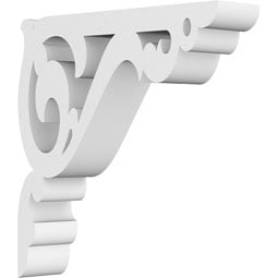 Ekena Millwork - BKTPAMB - Amber Architectural Grade PVC Gingerbread Bracket