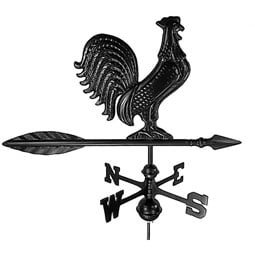 Dalvento, LLC - DV203 - 25"L x 14"W x 29"H Small Traditional Rooster Weathervane Directional w/Globes