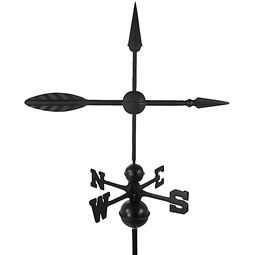 Dalvento, LLC - DV207 - 28"L x 18"W x 40"H Traditional Arrow Weathervane Directional w/Globes