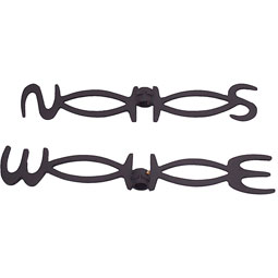 Dalvento, LLC - DV401 - 12"L x 6"W x 32"H Small Dalvento Horse Weathervane Directional w/Globes