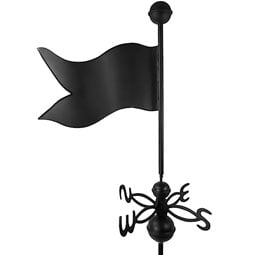 Dalvento, LLC - DV406 - 24"L x 6"W x 28"H Large Dalvento Banner Weathervane Directional w/Globes