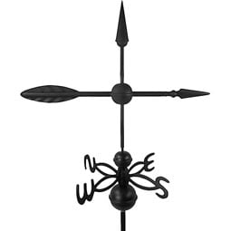 Dalvento, LLC - DV407 - 22"L x 6"W x 22"H Dalvento Arrow Weathervane Directional w/Globes