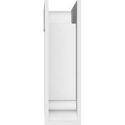 Ekena Millwork - BKTPSMRC01 - Standard Merced Architectural Grade PVC Bracket with Traditional Ends