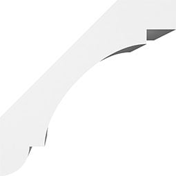 Ekena Millwork - BRCPSASP - Standard Aspen Architectural Grade PVC Knee Brace