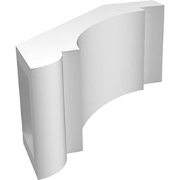 Ekena Millwork - BRCPSASP - Standard Aspen Architectural Grade PVC Knee Brace