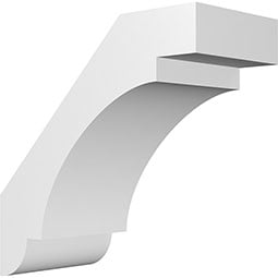 Ekena Millwork - BRCPSASP - Standard Aspen Architectural Grade PVC Knee Brace