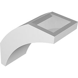 Ekena Millwork - BRCPSTHR - Standard Thorton Architectural Grade PVC Knee Brace