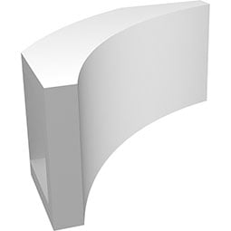 Ekena Millwork - BRCPSTHR - Standard Thorton Architectural Grade PVC Knee Brace