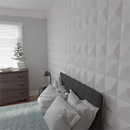 Ekena Millwork - WPEL - 19 5/8"W x 19 5/8"H Ellis EnduraWall Decorative 3D Wall Panel