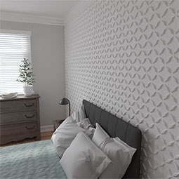Ekena Millwork - WPDL - 19 5/8"W x 19 5/8"H Delfina EnduraWall Decorative 3D Wall Panel