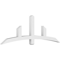 Ekena Millwork - GBPBEL - Bellingham Architectural Grade PVC Gable Bracket Pediment