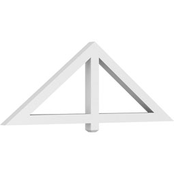 Ekena Millwork - GBPEUG - Eugene Architectural Grade PVC Gable Bracket Pediment