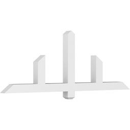 Ekena Millwork - GBPEUG - Eugene Architectural Grade PVC Gable Bracket Pediment