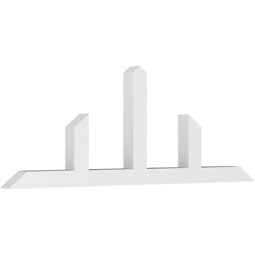 Ekena Millwork - GBPPOR - Portland Architectural Grade PVC Gable Bracket Pediment