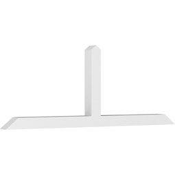 Ekena Millwork - GBPPOR - Portland Architectural Grade PVC Gable Bracket Pediment