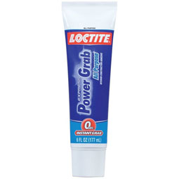 Henkel Corporation - 2029846 - Loctite Power Grab All-Purpose Express Squeeze Tube. White, 6.0 oz.