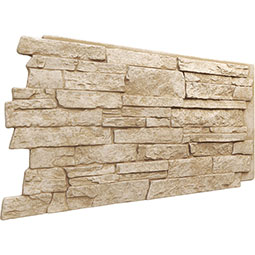 Ekena Millwork - PNU24X48AL - EverStone Acadia Ledge Faux Stone Panel, 49"W x 25 1/2"H x 1 1/4"D