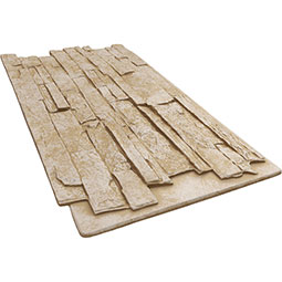 Ekena Millwork - PNU24X48AL - EverStone Acadia Ledge Faux Stone Panel, 49"W x 25 1/2"H x 1 1/4"D