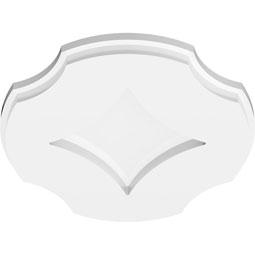 Ekena Millwork - CMPPL - Percival Architectural Grade PVC Contemporary Ceiling Medallion