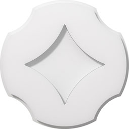 Ekena Millwork - CMPPL - Percival Architectural Grade PVC Contemporary Ceiling Medallion