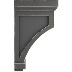 Ekena Millwork - CORWDFL - Fluted Wood Vintage Decor Corbel