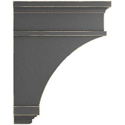 Ekena Millwork - CORWDAR - 4 1/2"W x 10"D x 13 3/4"H Arlington Wood Vintage Decor Corbel