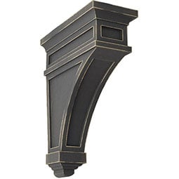 Ekena Millwork - CORWDAR - 4 1/2"W x 10"D x 13 3/4"H Arlington Wood Vintage Decor Corbel