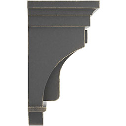 Ekena Millwork - CORWDRA - Raised Fluting Wood Vintage Decor Corbel