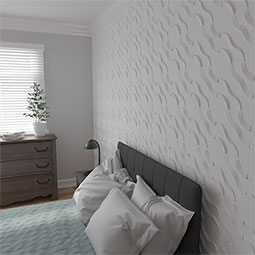 Ekena Millwork - WPLA - 11 7/8"W x 11 7/8"H Lane EnduraWall Decorative 3D Wall Panel