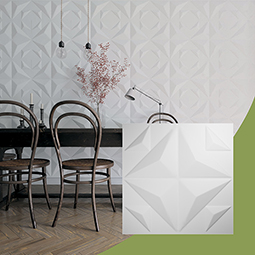 Ekena Millwork - WPCR - 19 5/8"W x 19 5/8"H Crystal EnduraWall Decorative 3D Wall Panel