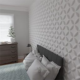 Ekena Millwork - WPWA - 19 5/8"W x 19 5/8"H Wallflower EnduraWall Decorative 3D Wall Panel