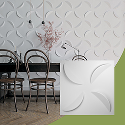 Ekena Millwork - WPPI - 19 5/8"W x 19 5/8"H Pinwheel EnduraWall Decorative 3D Wall Panel