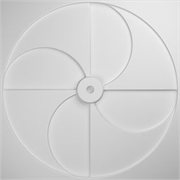 Ekena Millwork - WPWI - 19 5/8"W x 19 5/8"H Windmill EnduraWall Decorative 3D Wall Panel