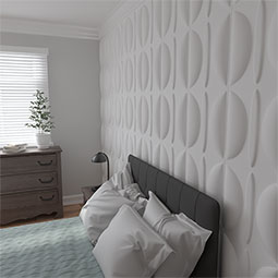 Ekena Millwork - WPSA - 19 5/8"W x 19 5/8"H Saturn EnduraWall Decorative 3D Wall Panel