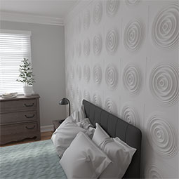 Ekena Millwork - WPSH - 19 5/8"W x 19 5/8"H Shallows EnduraWall Decorative 3D Wall Panel