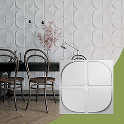 Ekena Millwork - WPEU - 19 5/8"W x 19 5/8"H Edmund EnduraWall Decorative 3D Wall Panel