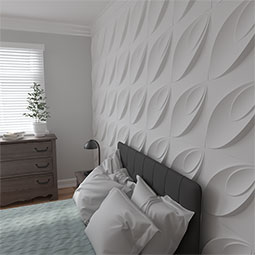 Ekena Millwork - WPIR - 19 5/8"W x 19 5/8"H Iris EnduraWall Decorative 3D Wall Panel