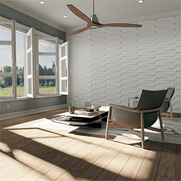 Ekena Millwork - WPKY - 19 5/8"W x 19 5/8"H Keyes EnduraWall Decorative 3D Wall Panel