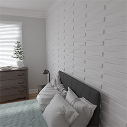Ekena Millwork - WPKY - 19 5/8"W x 19 5/8"H Keyes EnduraWall Decorative 3D Wall Panel