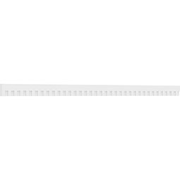 Ekena Millwork - SAMPLE-DENP04ELZ01 - 4"H x 1"P x 6"L Elizabeth Architectural Grade PVC Dentil Trim w/Backplate