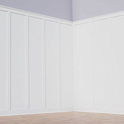 Royal Building Products, Inc - WPKPDS - Deluxe Shaker 8' PVC Wainscoting Kit