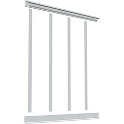 Royal Building Products, Inc - WPKPDS - Deluxe Shaker 8' PVC Wainscoting Kit