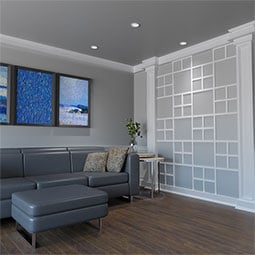 Ekena Millwork - WALPBUR - Burnett Decorative Fretwork Wall Panels