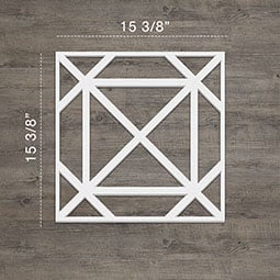 Ekena Millwork - WALPBUX - Buxton Decorative Fretwork Wall Panels