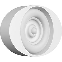 Ekena Millwork - ROSPDAL02 - Standard Dalton Bullseye Rosette with Square Edge