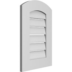 Ekena Millwork - GVPAR01 - TrueCraft Arch Top Surface Mount PVC Gable Vent Standard Frame