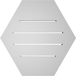 Ekena Millwork - GVPHP02 - TrueCraft Horizontal Peaked Surface Mount PVC Gable Vent Functional Brickmould Frame
