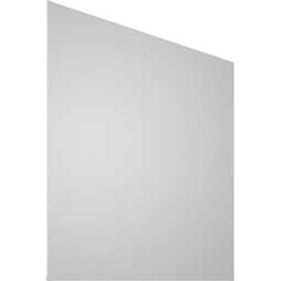 Ekena Millwork - GVPPL03 - TrueCraft Half Peaked Top Left Surface Mount PVC Gable Vent Brickmould Sill Frame